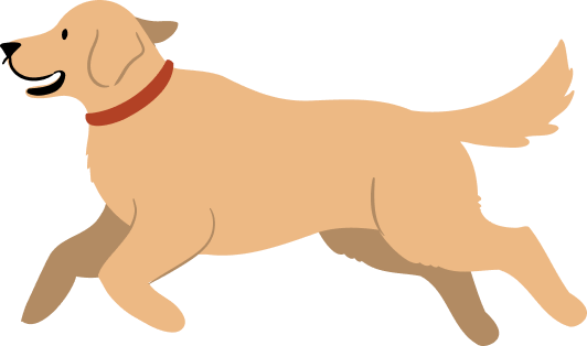 Vector image of a dog