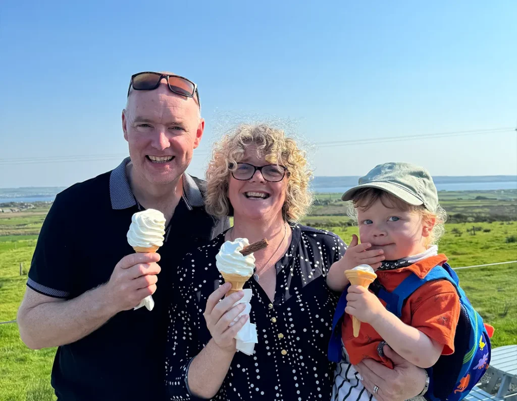 Family Eating Ice Cream