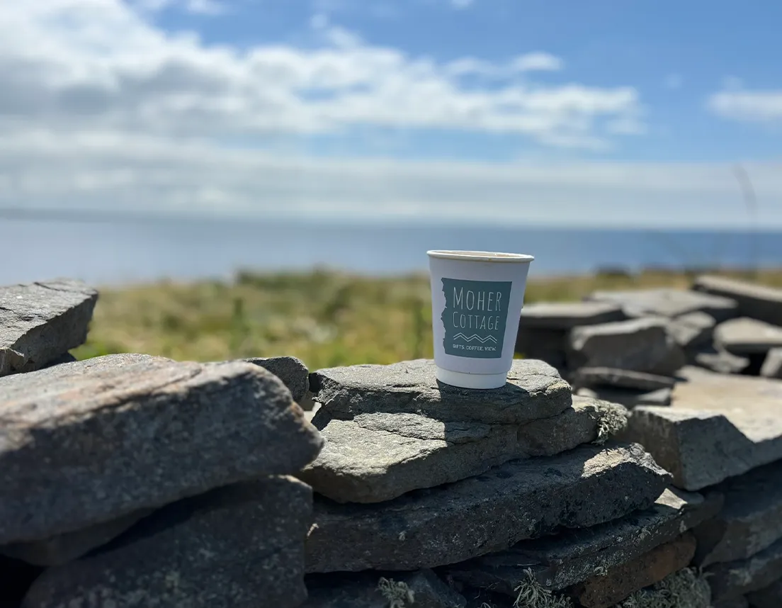 Moher Coffee Coffee Cup on old sone wall