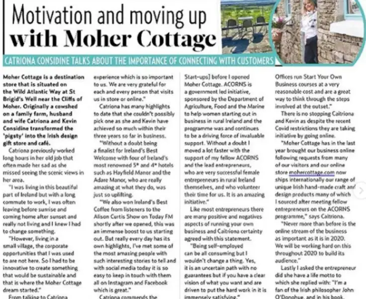 moher cottage headline