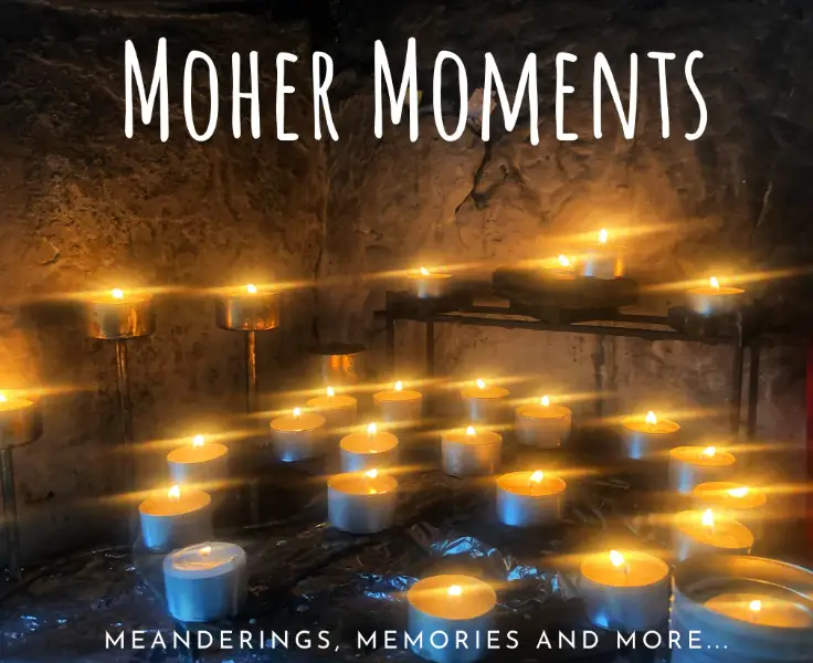 tea candles stone wall bloom